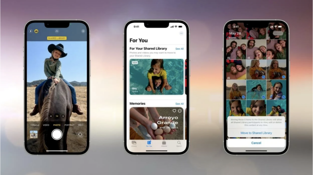 Shared photo library on iCloud iOS 16