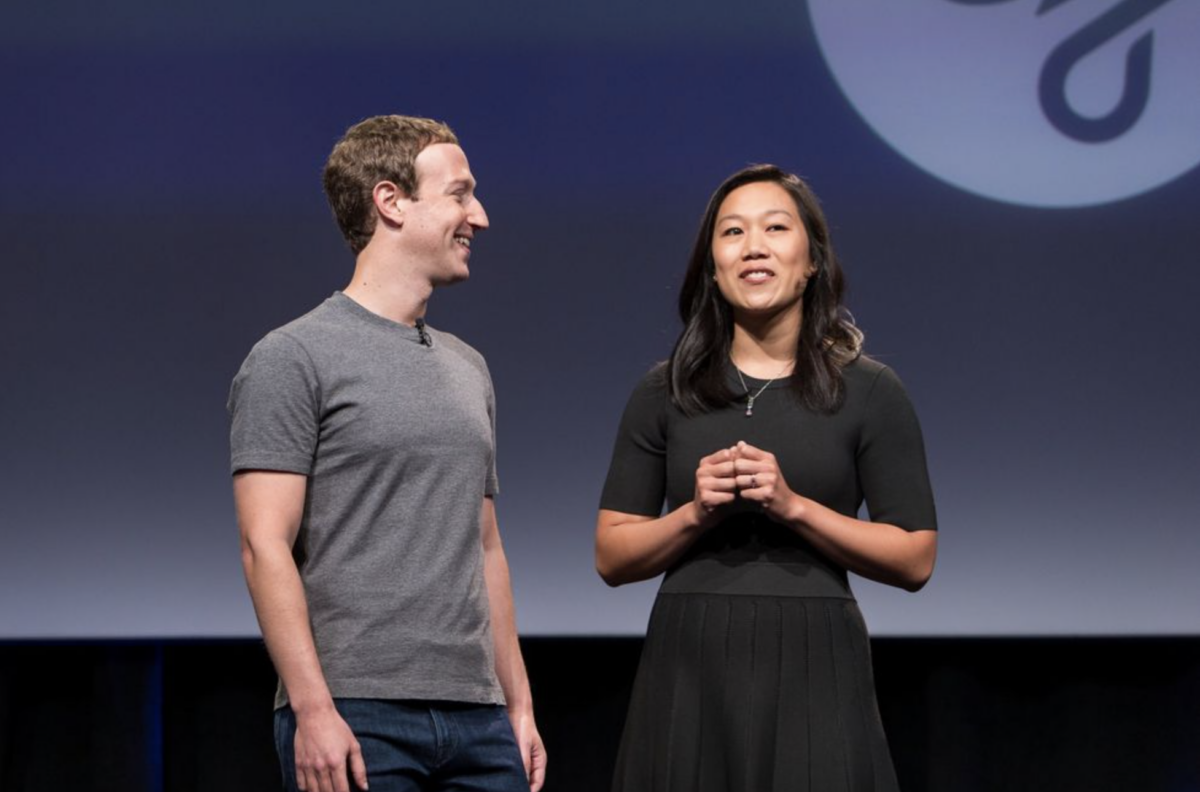 Mark Zuckerberg and his wife Priscilla Chan